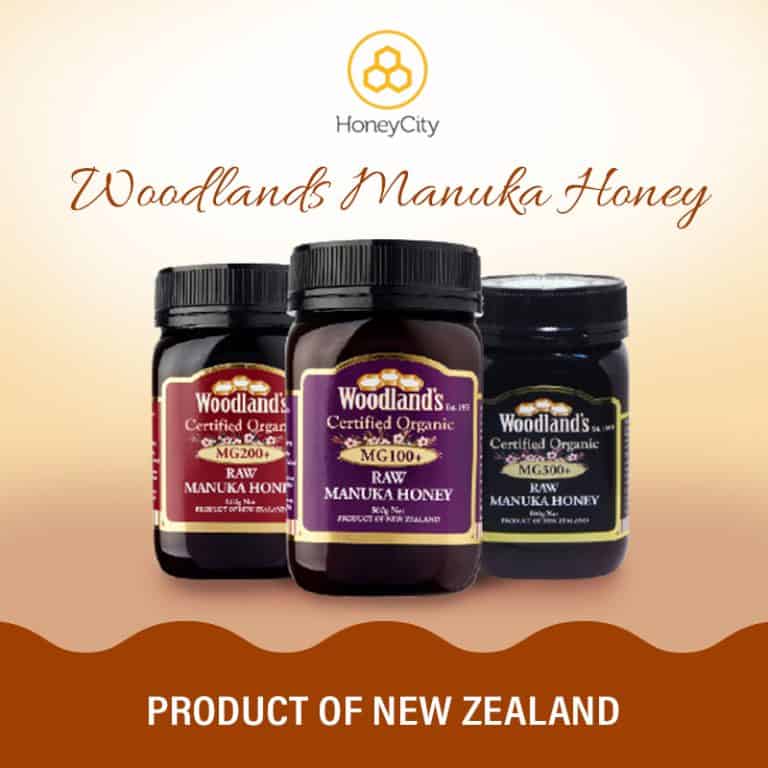 Woodland’s Organic Manuka Honey MG100+, MG200+, MG300+