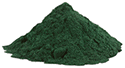 Pile of spirulina powder