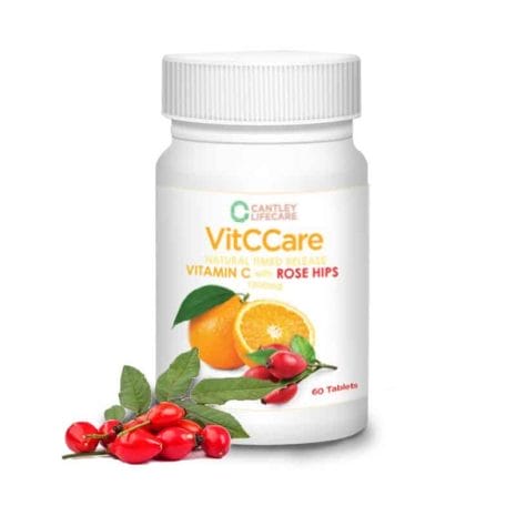 Cantley Lifecare VitCCare Vitamin C with Rosehips Timed Release