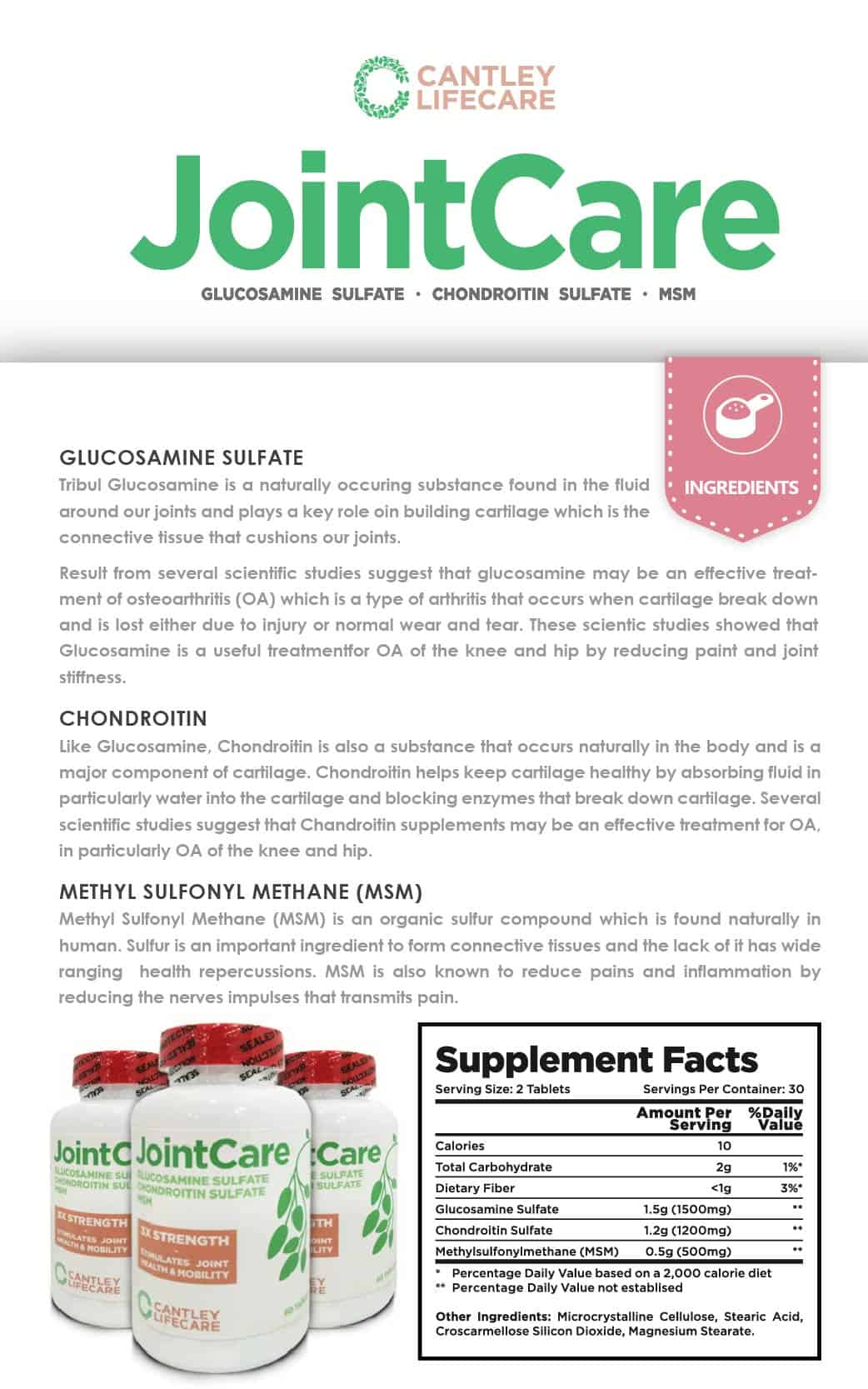 Glucosamine Nutrition Facts