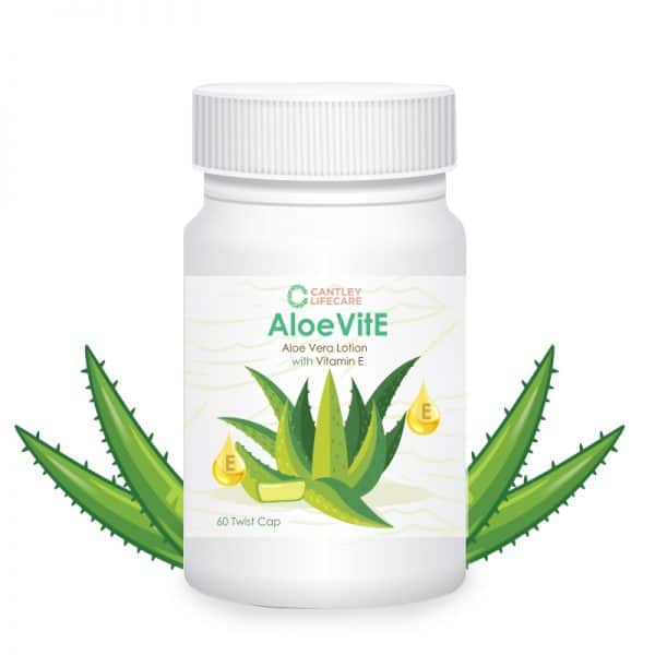 Product Cantley Lifecare AloeVitE Aloe Vera Vitamin E Lotion Capsules