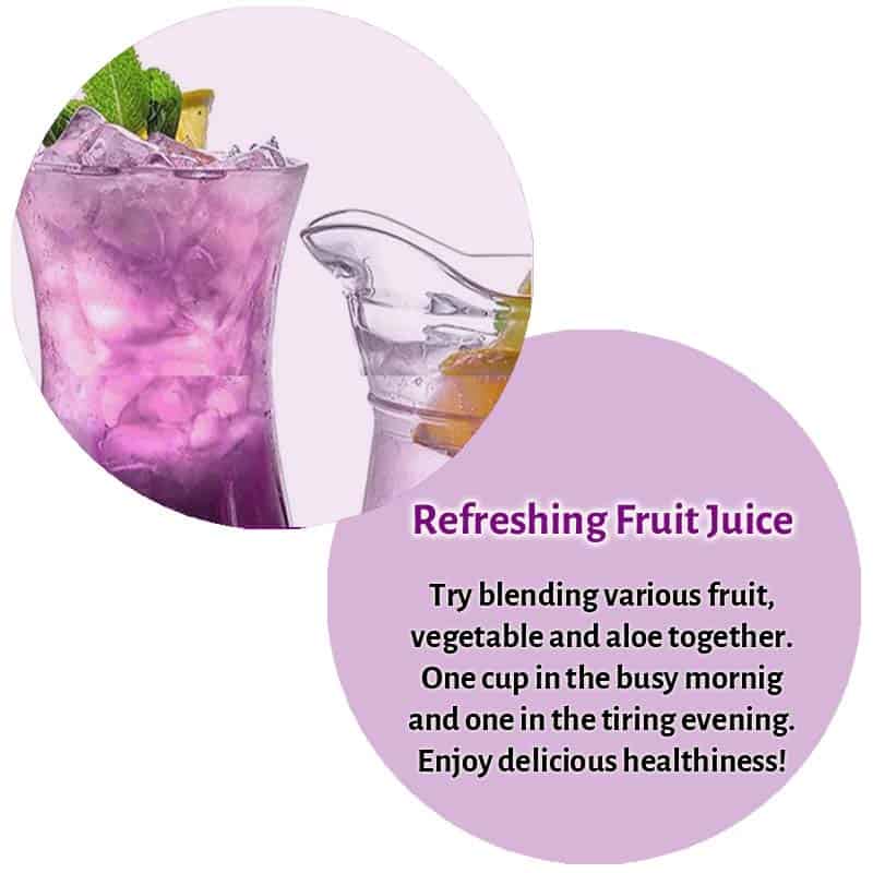 How to eat or drink KDYALOE Organic Aloe Saponaria Aronia Berries Juice How to eat or drink KDYALOE Organic Aloe Saponaria Aronia Berries Juice