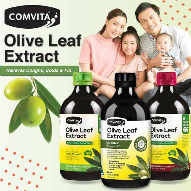 Comvita Olive Leaf Extract Natural, Peppermint, Mixed Berry 500ml