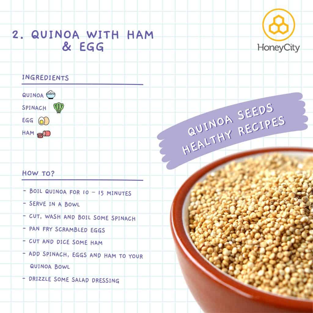 Quinoa with Ham and Egg
